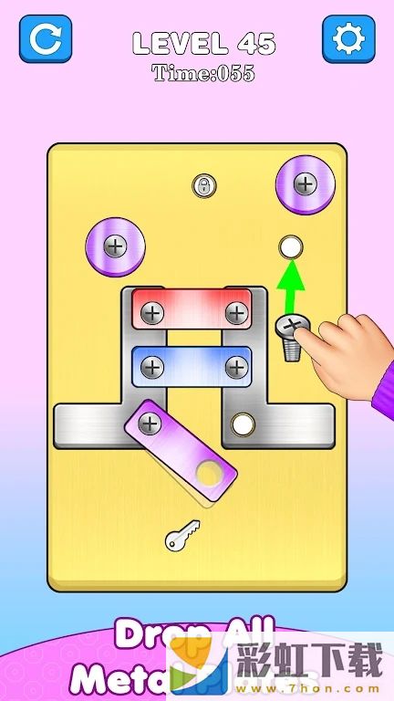 螺絲連螺母(Screw Pin Nut Puzzle Games)