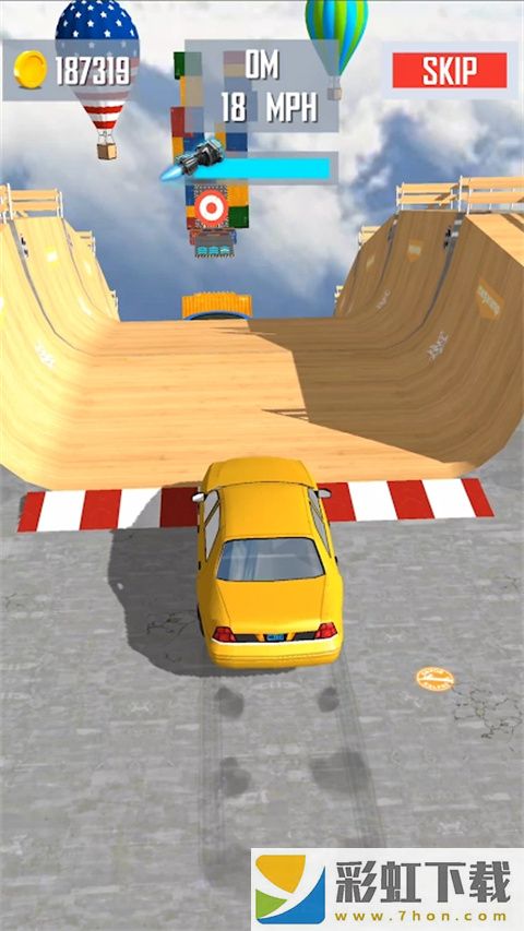 特大坡道特技車(Mega Ramp Car Jumping)