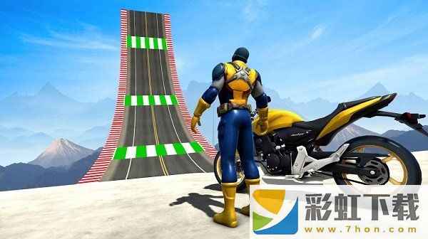 超級(jí)自行車比賽(Superhero gt Stunt Biker Race)