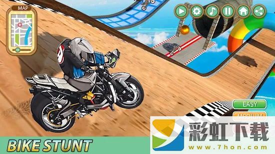 摩托特技演員(Moto Mega 3D Bike Stuntman Ramp Role Racing)