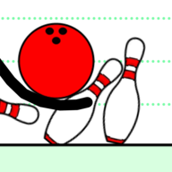 畫倒保齡球(Draw Bowling)