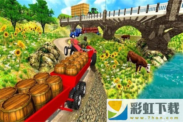 鄉(xiāng)鎮(zhèn)卡車運(yùn)輸(Real Tractor Trolley Cargo Farming Simulation Game)