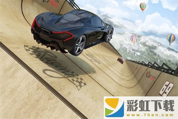 超級汽車特技比賽3D(Mega Car Stunt Race 3D Game)